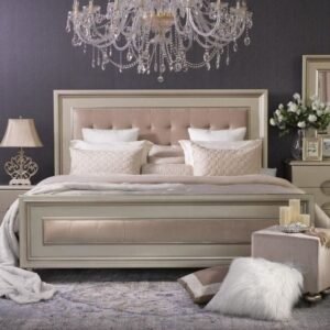 Boston Super King Bed - Gold