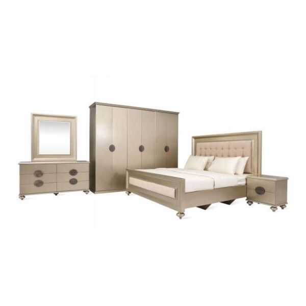 Boston Super King Bed - Gold